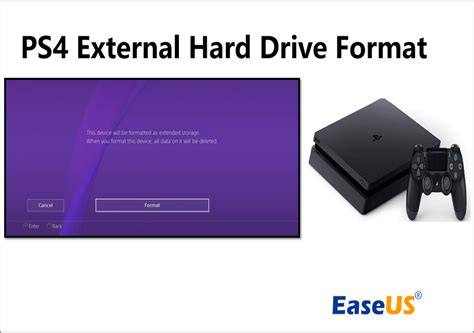 ps4 external hard drive format